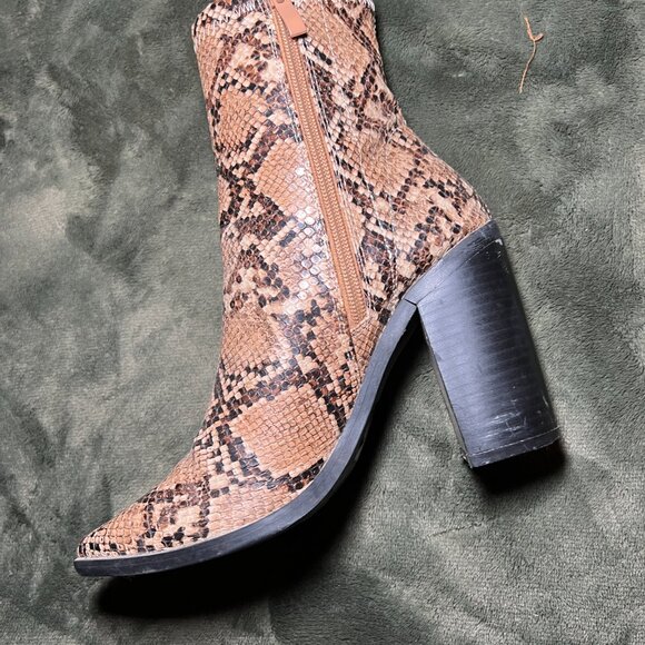 Western Snakeskin Booties - Picture 3 of 5